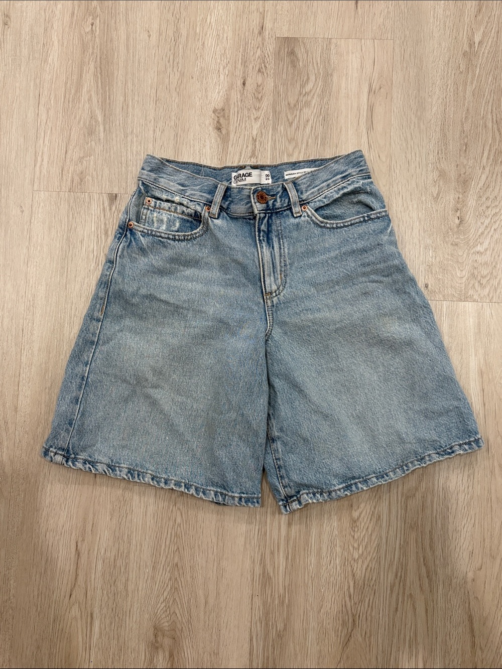 Garage Light Blue Denim Bermuda Style Skater Jorts